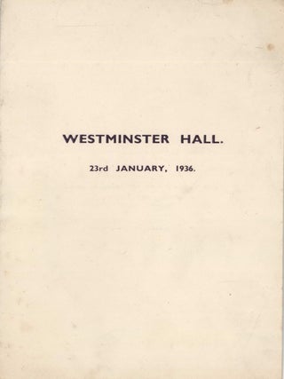 Ephemera From The Collection Of Lord Thomas Horder, Physician To The Royal Household Of The United Kingdom