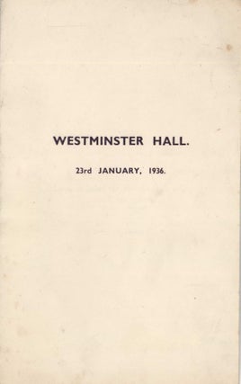 Ephemera From The Collection Of Lord Thomas Horder, Physician To The Royal Household Of The United Kingdom