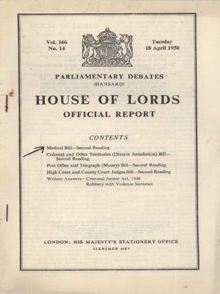 Ephemera From The Collection Of Lord Thomas Horder, Physician To The Royal Household Of The United Kingdom