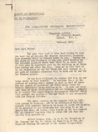 Ephemera From The Collection Of Lord Thomas Horder, Physician To The Royal Household Of The United Kingdom