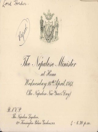 Ephemera From The Collection Of Lord Thomas Horder, Physician To The Royal Household Of The United Kingdom