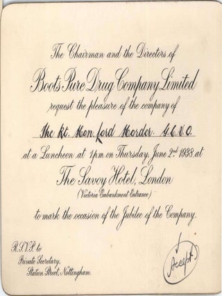 Ephemera From The Collection Of Lord Thomas Horder, Physician To The Royal Household Of The United Kingdom