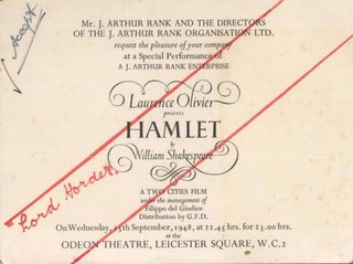 Ephemera From The Collection Of Lord Thomas Horder, Physician To The Royal Household Of The United Kingdom
