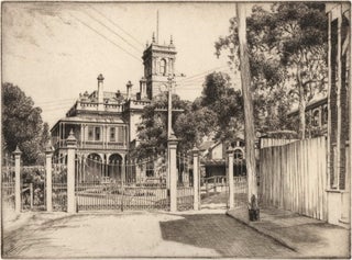Item #CL187-121 [Shore School, North Sydney, Showing Holtermann Tower]. Ernest Warner, Aust