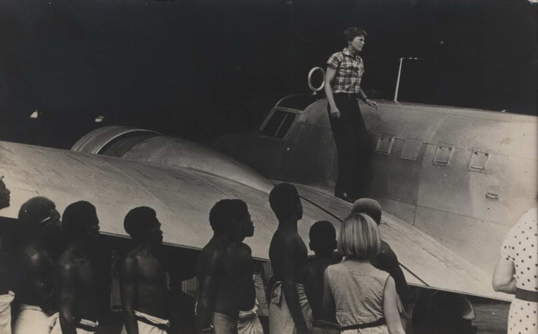 Item #CL187-137 [Amelia Earhart In Lae, New Guinea, Before Her Disappearance]. Albert Aubrey Koch, Aust.