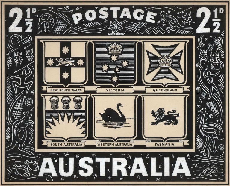 Item #CL187-141 “Heraldry” [Design For Australian Postage Stamp]