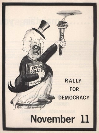 Item #CL187-167 Rally For Democracy, November 11. Maintain Your Rage [Whitlam Dismissal