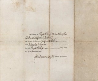 Gold Miner’s Marriage Certificate Signed By John Dunmore Lang