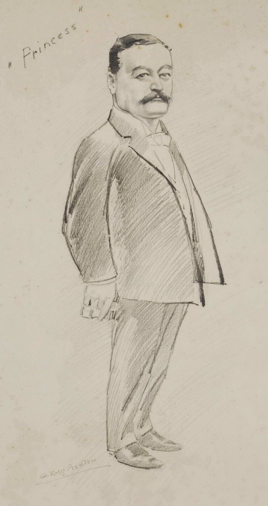 Item #CL187-68 [Four Drawings Of Personages]. G R. Ashton, 1857-c1942 Brit./Australian.