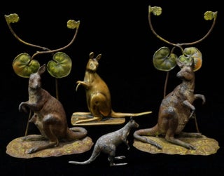 Item #CL187-78 Four Kangaroo Figurines