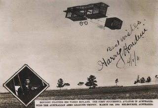 Item #CL187-94 Houdini Piloting His Voisin Biplane [In Australia
