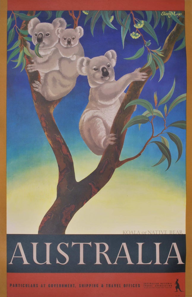 Item #CL189-100 Koala Or Native Bear, Australia. Eileen Mayo, British/Australian/NZ.
