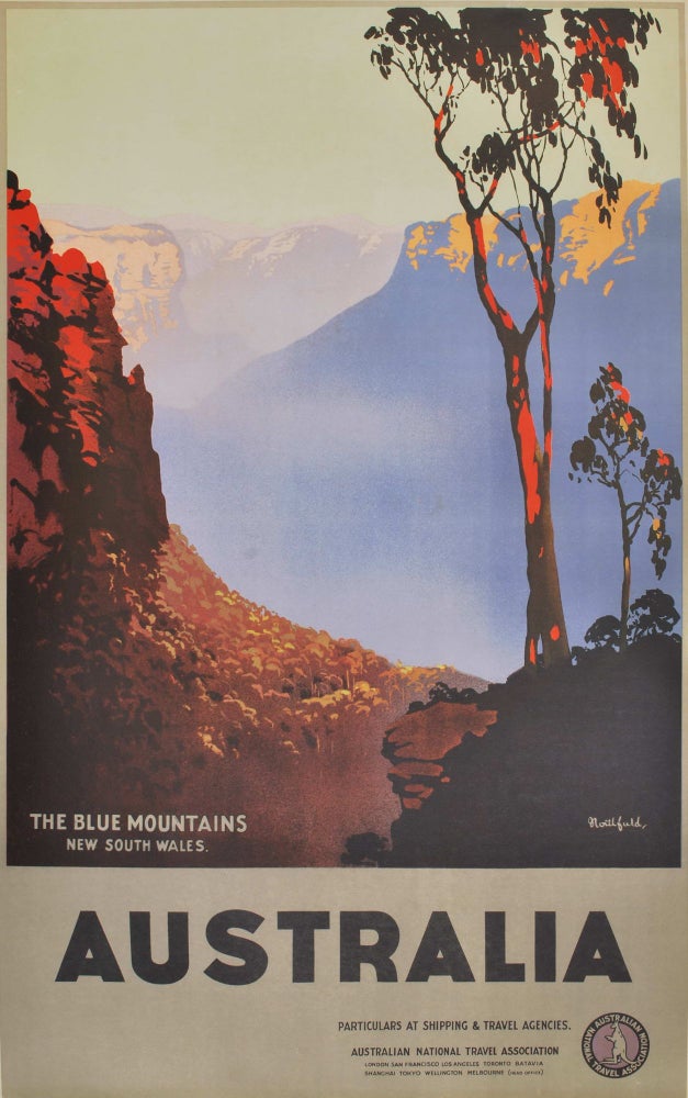 Item #CL189-37 The Blue Mountains, New South Wales, Australia. James Northfield, Aust.