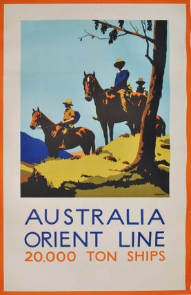 Item #CL189-39 Australia, Orient Line. Percy Trompf, Aust