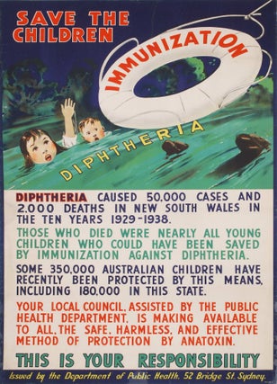 Item #CL189-61 Save The Children. Diphtheria Immunization