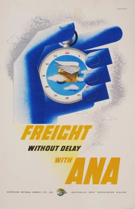 Item #CL189-89 Freight Without Delay With ANA. Ronald Clayton Skate, Aust