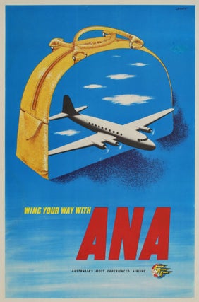 Item #CL189-90 Wing Your Way With ANA. Ronald Clayton Skate, Aust