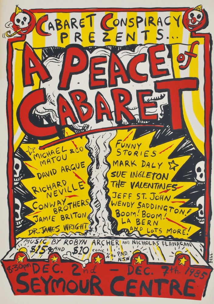 Item #CL190-69 Cabaret Conspiracy Prezents “A Peace Of Cabaret”. Michael Bell, b.1959 Aust.