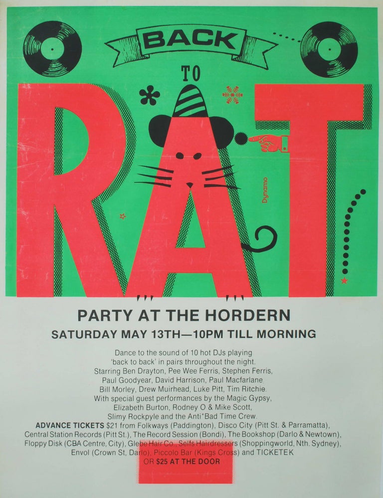 Item #CL190-89 Back To RAT. Party At The Hordern