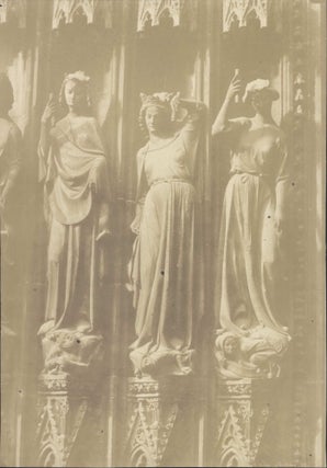 Item #CL191-1 [Three Virtues, Notre Dame Cathedral, Strasbourg, France]. Henri Le Secq, French