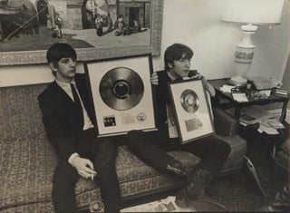 Item #CL191-100 Ringo/John, 2 Silver Discs, Presented During Stay In USA. Dezo Hoffmann, c....