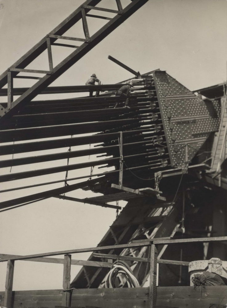 Item #CL191-101 Fixing Grease Caps On The Cable Heads Of The Sydney Harbour Bridge. E O. Hoppé, British.
