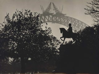 Item #CL191-103 Joining Of The Two Arcs, The Sydney Harbour Bridge, From The Domain. E O....