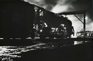 Item #CL191-135 Broadmeadow, NSW [Locomotive At Night]. Charles Page, b.1946 Aust