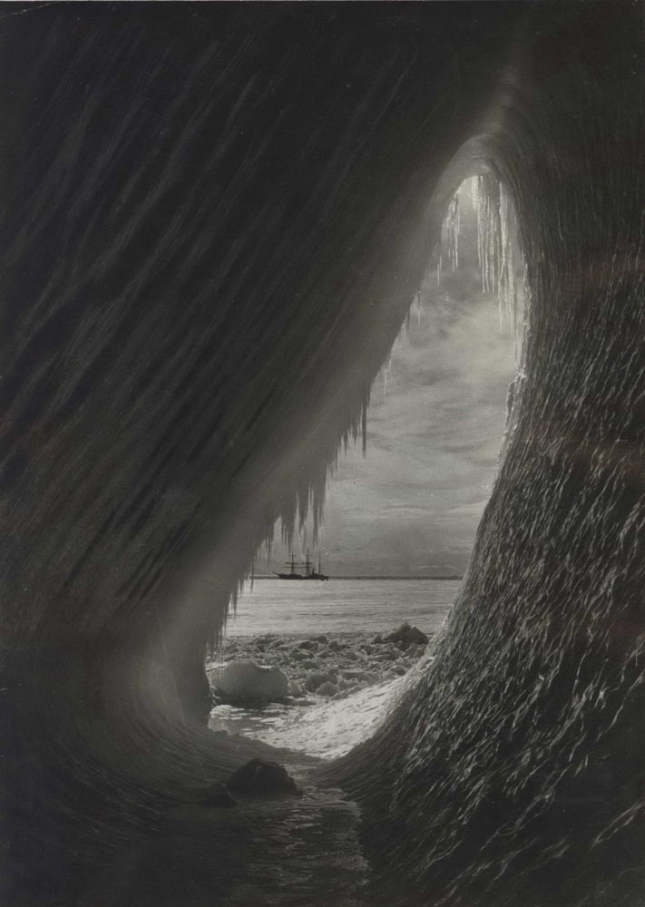 Item #CL191-139 Cavern In An Iceberg. Herbert G. Ponting, Brit.
