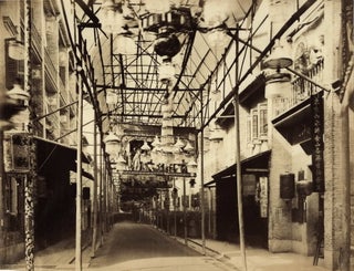 Item #CL191-15 [Bonham Strand Within The Bamboo Supported Canopy, Hong Kong]. John Thomson,...