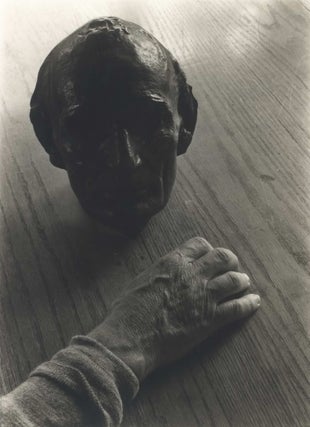 Item #CL191-161 Life Mask Of Lincoln, Hand Of Carl Sandburg. Edward Steichen, Amer