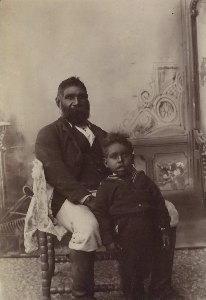 Item #CL191-31 [Portrait Of Aboriginal Father And Son]