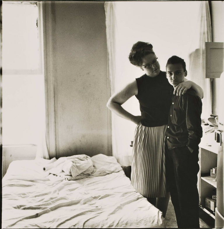 Item #CL191-44 Two Friends At Home, NYC. Diane Arbus, American.
