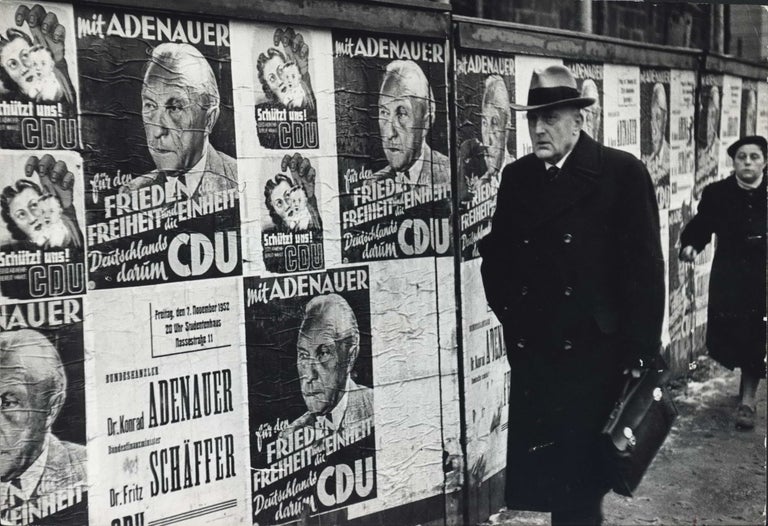 Item #CL191-57 Election Posters Of Christian Democrats In Germany. Henri Cartier-Bresson, French.
