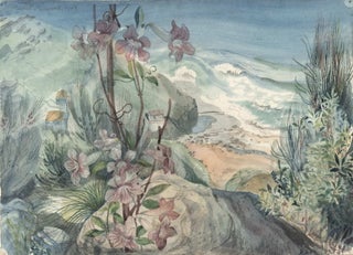 Item #CL192-103 [Coastal Scene With Flowers]. Muriel Medworth, Aust