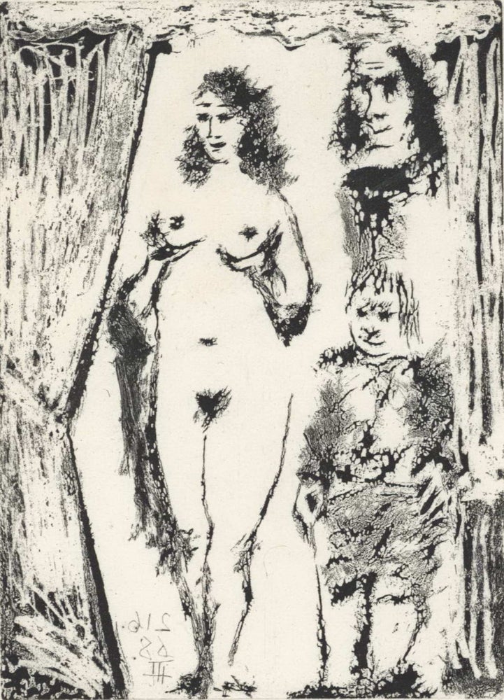 Item #CL192-139 Couple Et Petit Valet Encadrés Par Une Portière (Couple And Small Page Boy Framed By A Door). Pablo Picasso, Spanish/French.