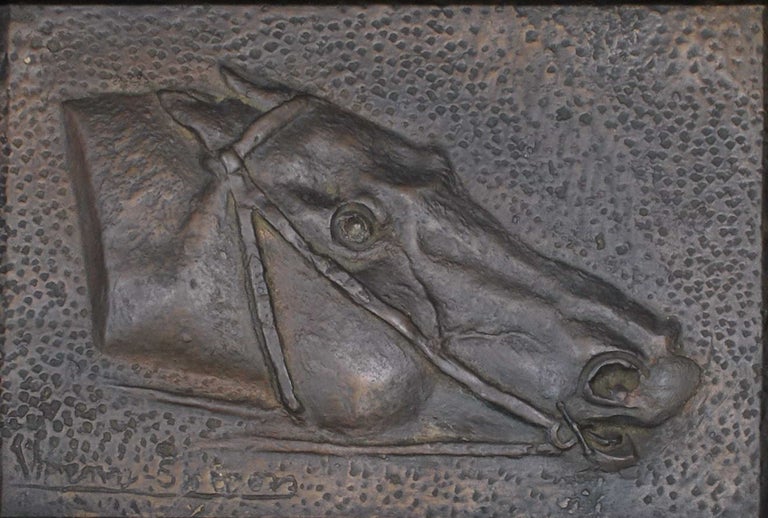 Item #CL192-162 Bronze Head Of A Racehorse. John Wrenn Sutton, Aust.