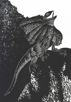 Item #CL192-167 La Diva In Sequins [Frill-necked Lizard]. Lesbia Thorpe, Aust