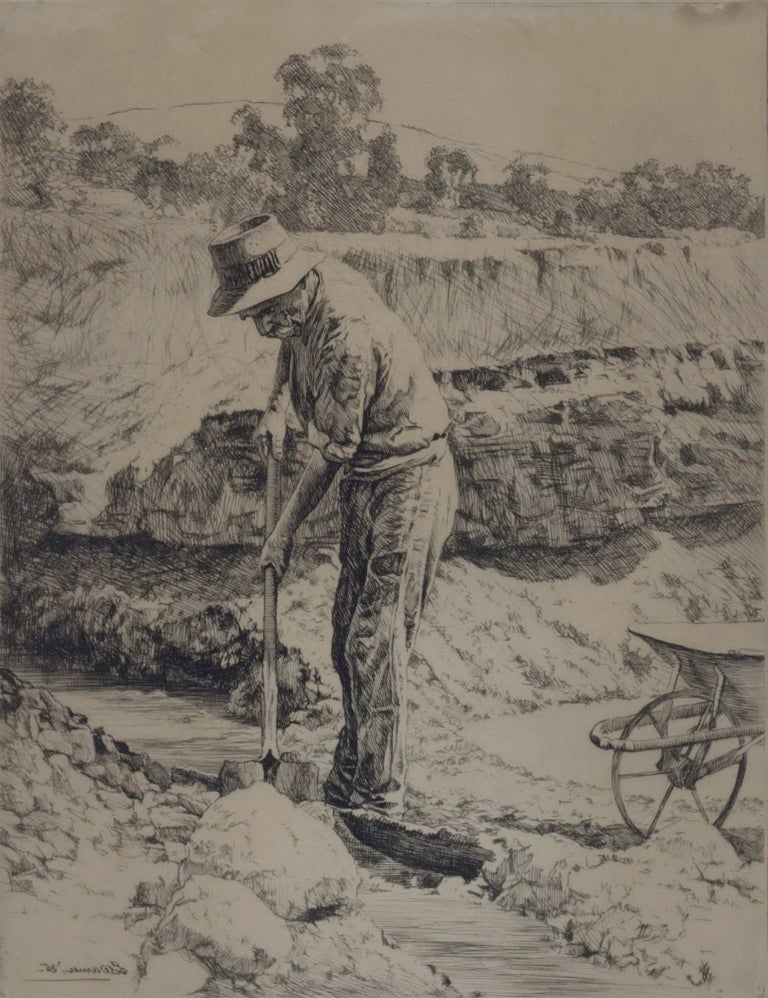 Item #CL192-175 The Prospector [Gold-mining]. Alfred Edward Warner, Ernest, Aust.