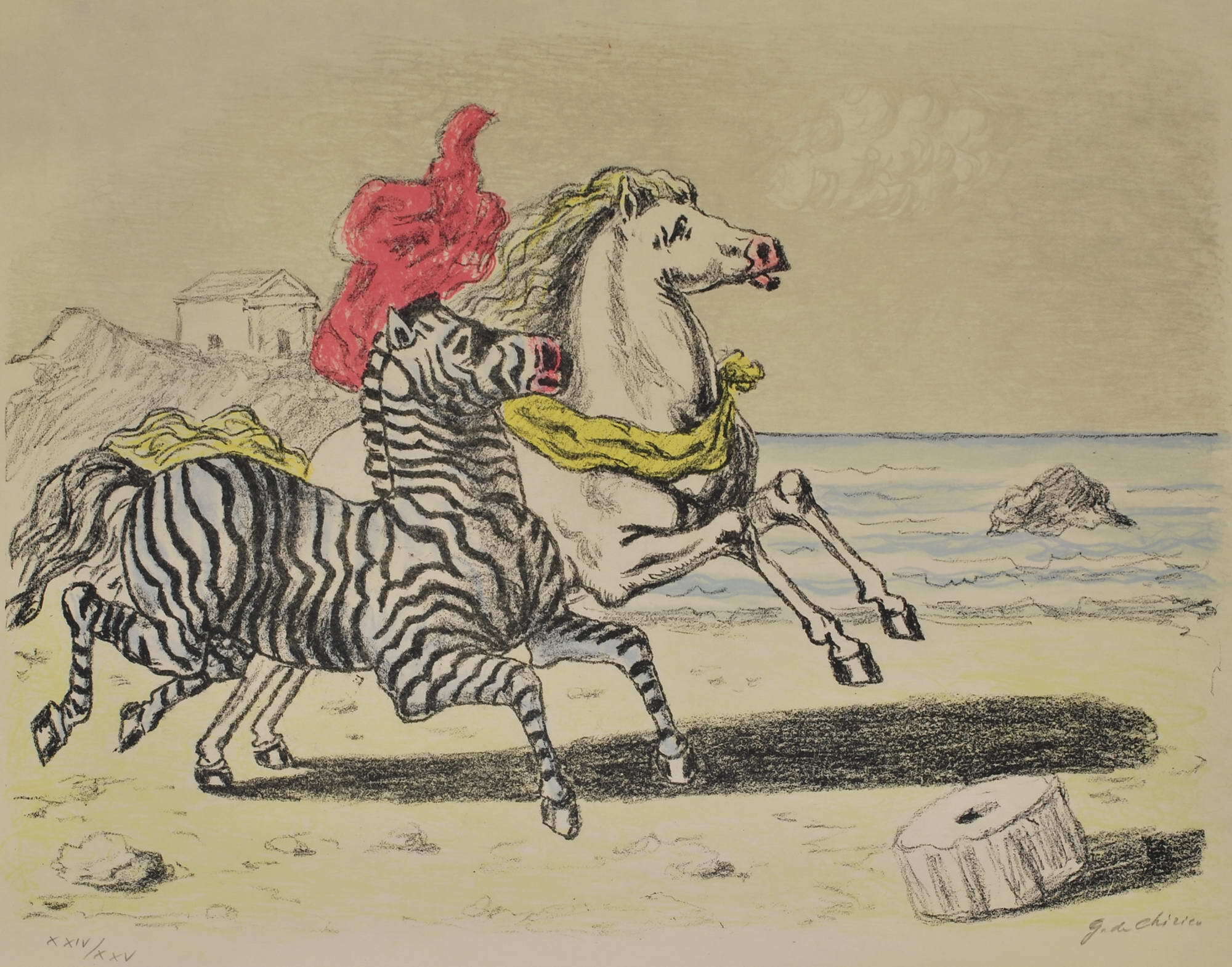 Zebra E Cavallo | Giorgio de Chirico, Italian