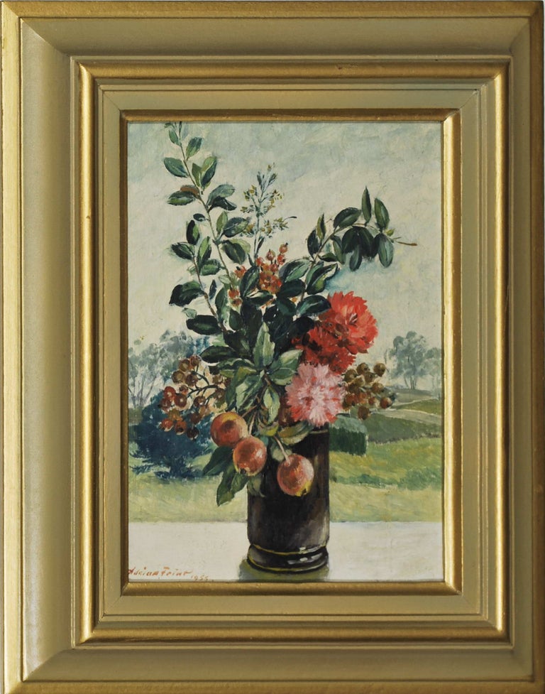Item #CL192-37 [Bouquet With Crab Apples In A Vase]. Adrian Feint, Aust.