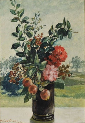 [Bouquet With Crab Apples In A Vase]