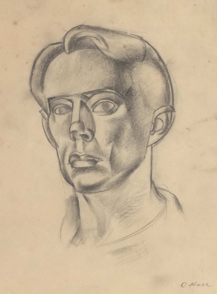 Item #CL192-54 [Self-portrait]. Oswald Hall, Aust.