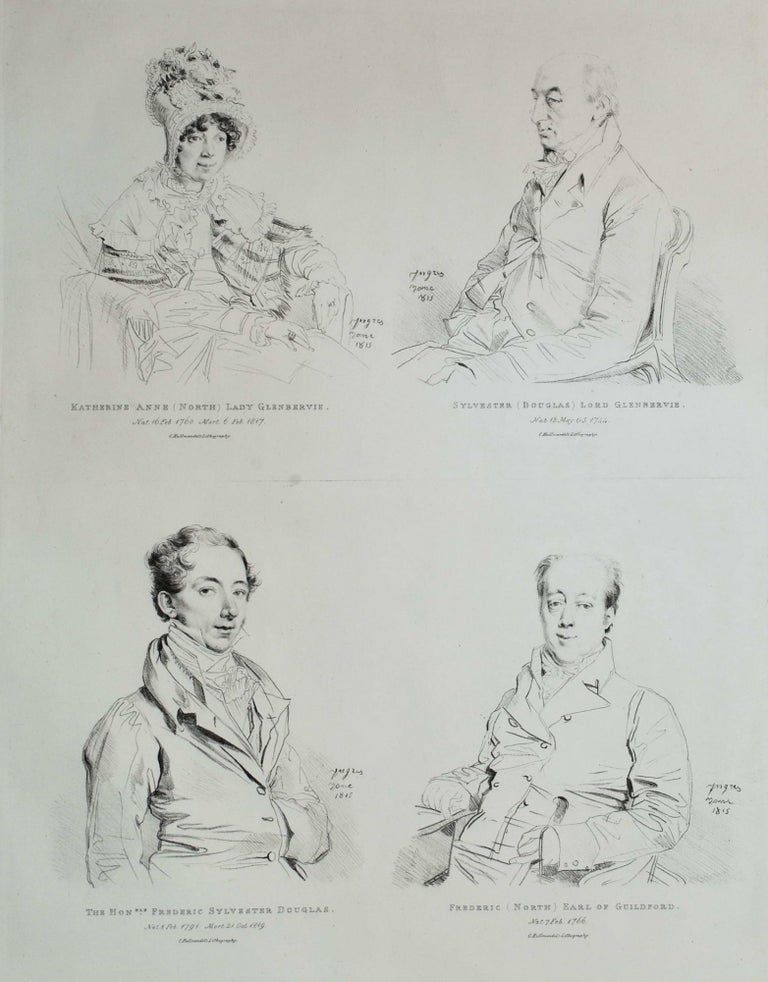 Item #CL192-68 The Four Portraits. Jean-Auguste-Dominique Ingres, French.