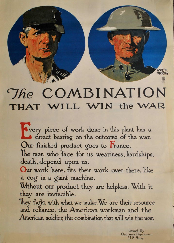 Item #CL193-11 The Combination That Will Win The War. Adolph Treidler, American.