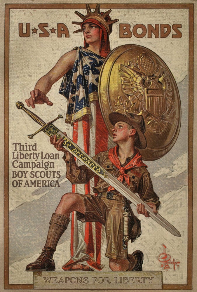 Item #CL193-13 USA Bonds. Third Liberty Loan Campaign. J C. Leyendecker, American.