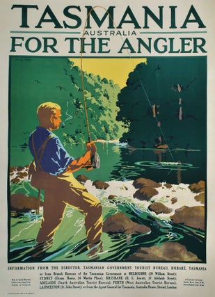 Item #CL193-31 Tasmania, Australia, For The Angler. Harry Kelly, Aust