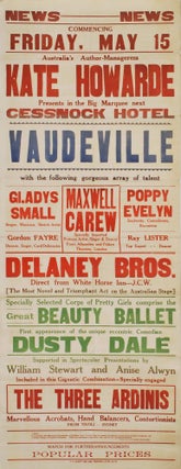 Item #CL193-32 Kate Howarde Presents Vaudeville