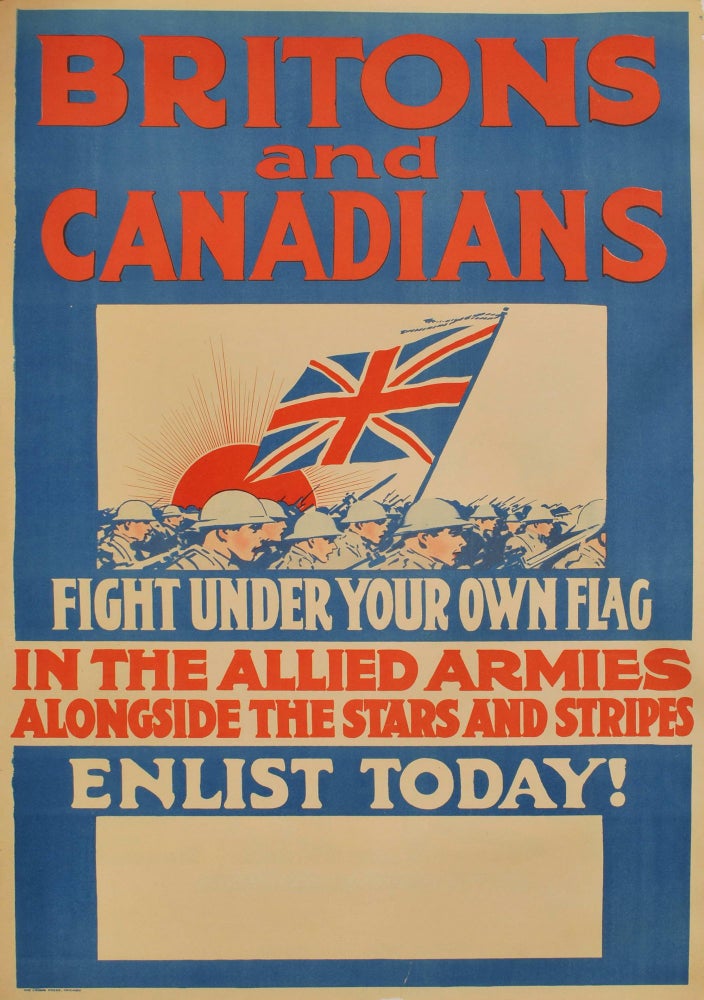 Item #CL193-9 Britons And Canadians, Fight Under Your Own Flag