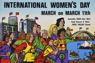Item #CL193-95 International Women’s Day. Toni Robertson, b.1953 Aust